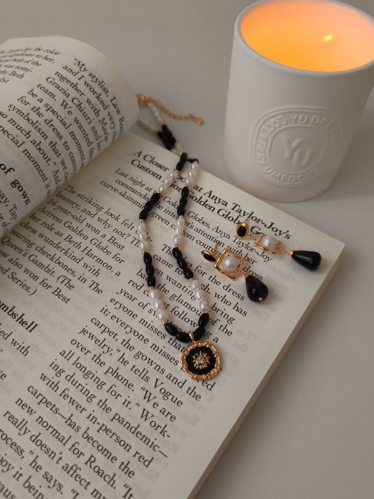 Tiger’s Eye & Pearl Necklace