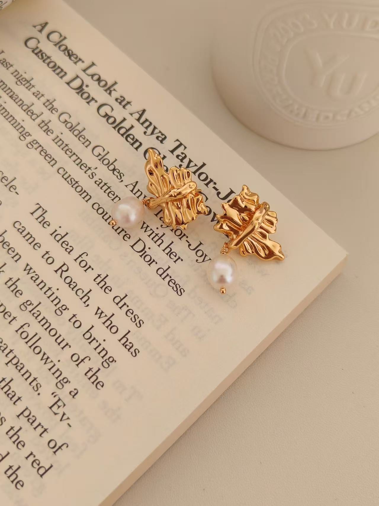 baroque style gold pearl jewelry