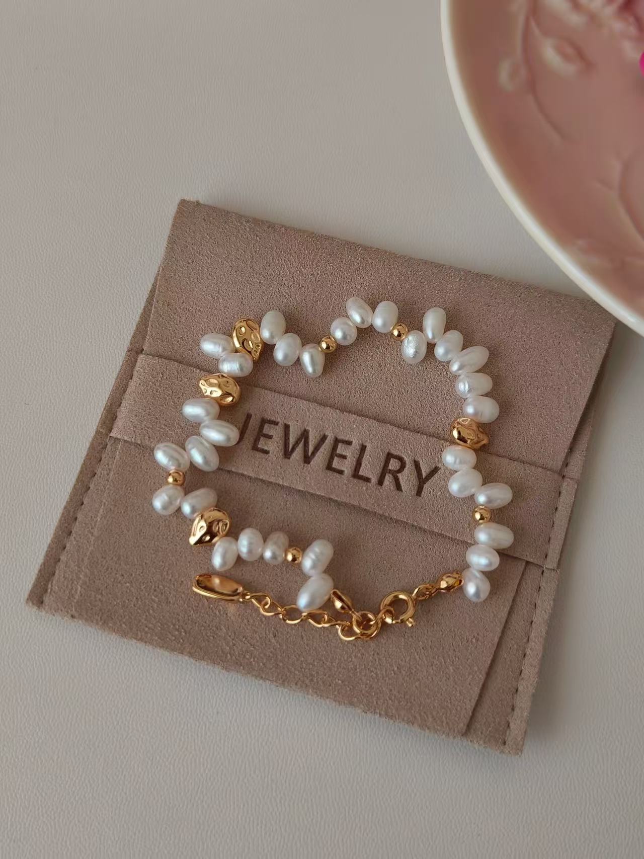 Mini Baroque Pearl Bracelet | 18K Gold Plated S925 Silver | Dainty Everyday Design
