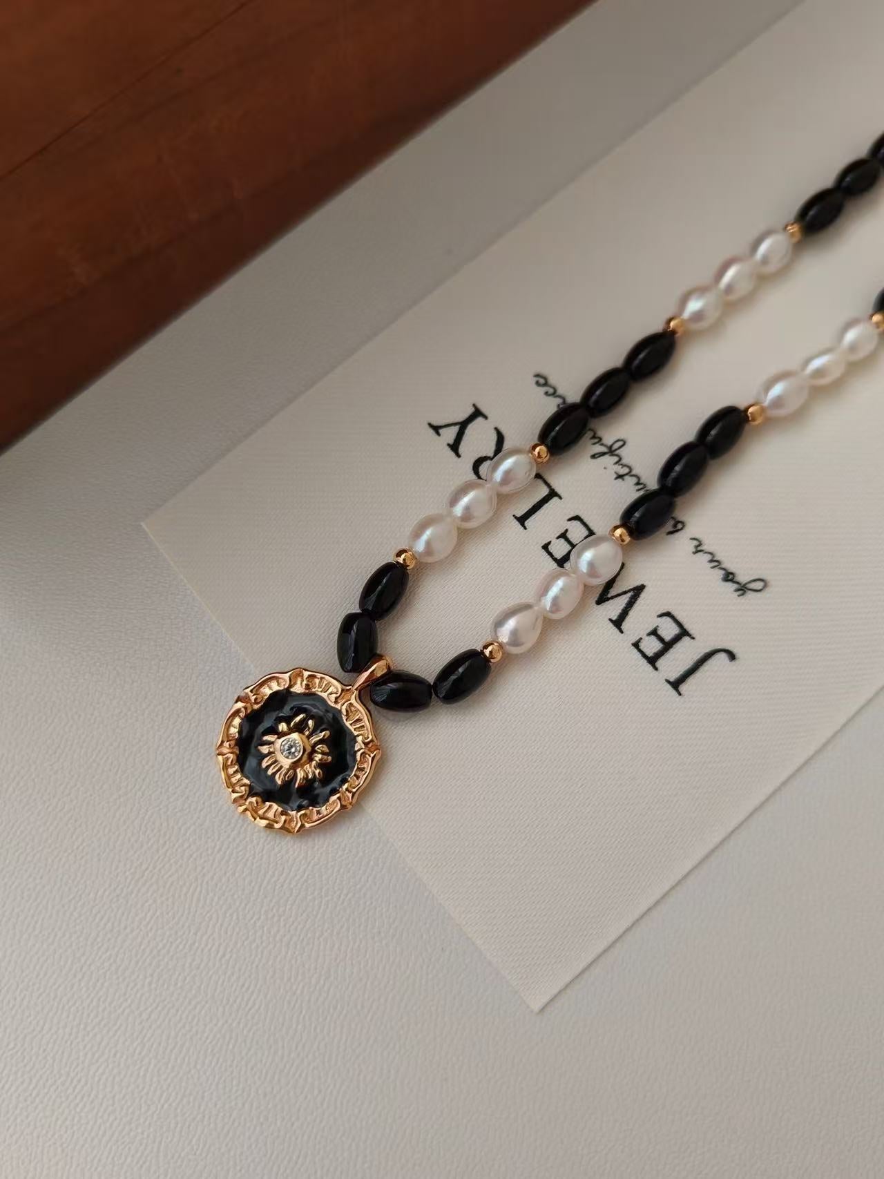 Tiger’s Eye & Pearl Necklace