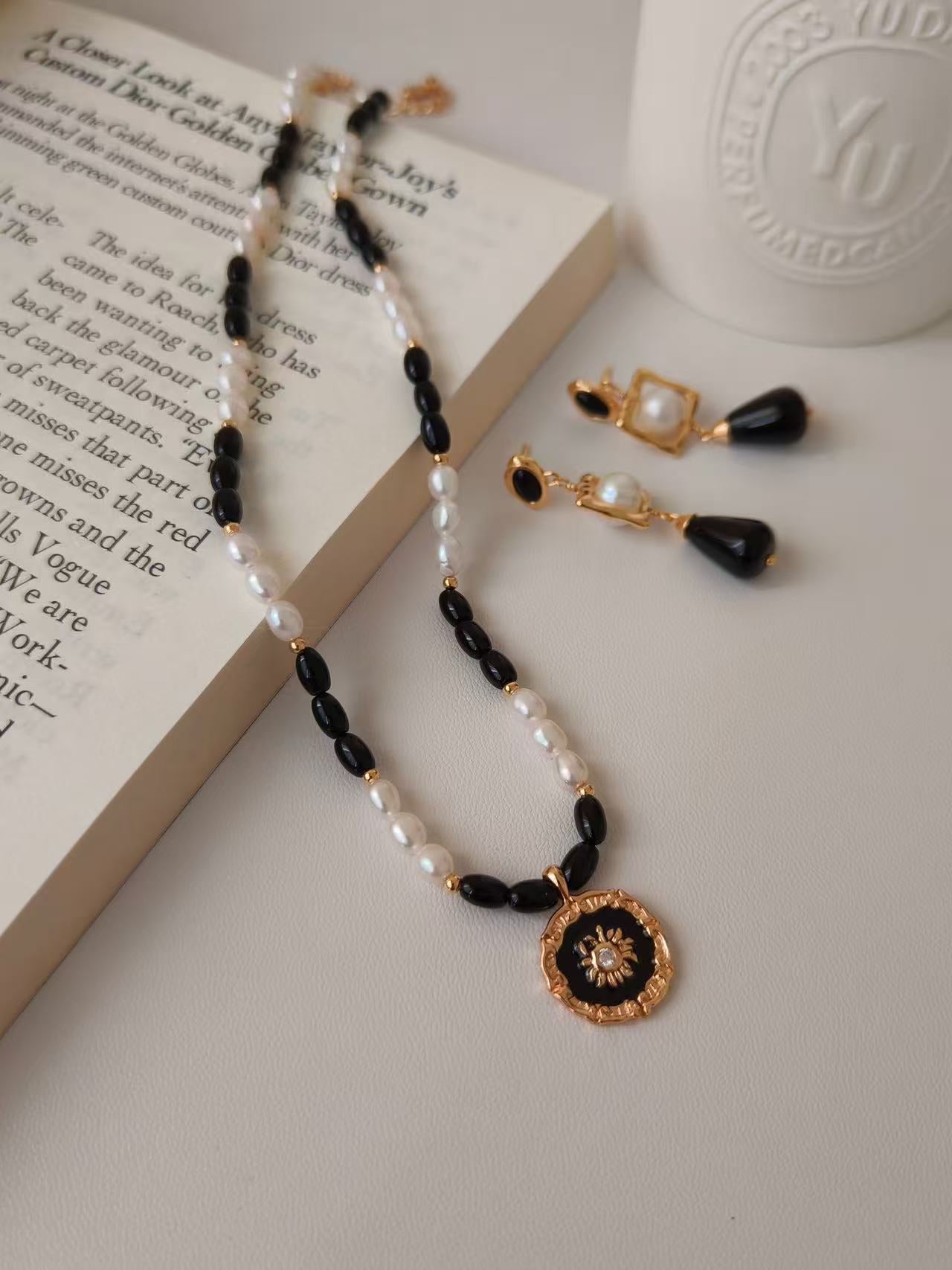 Tiger’s Eye & Pearl Necklace