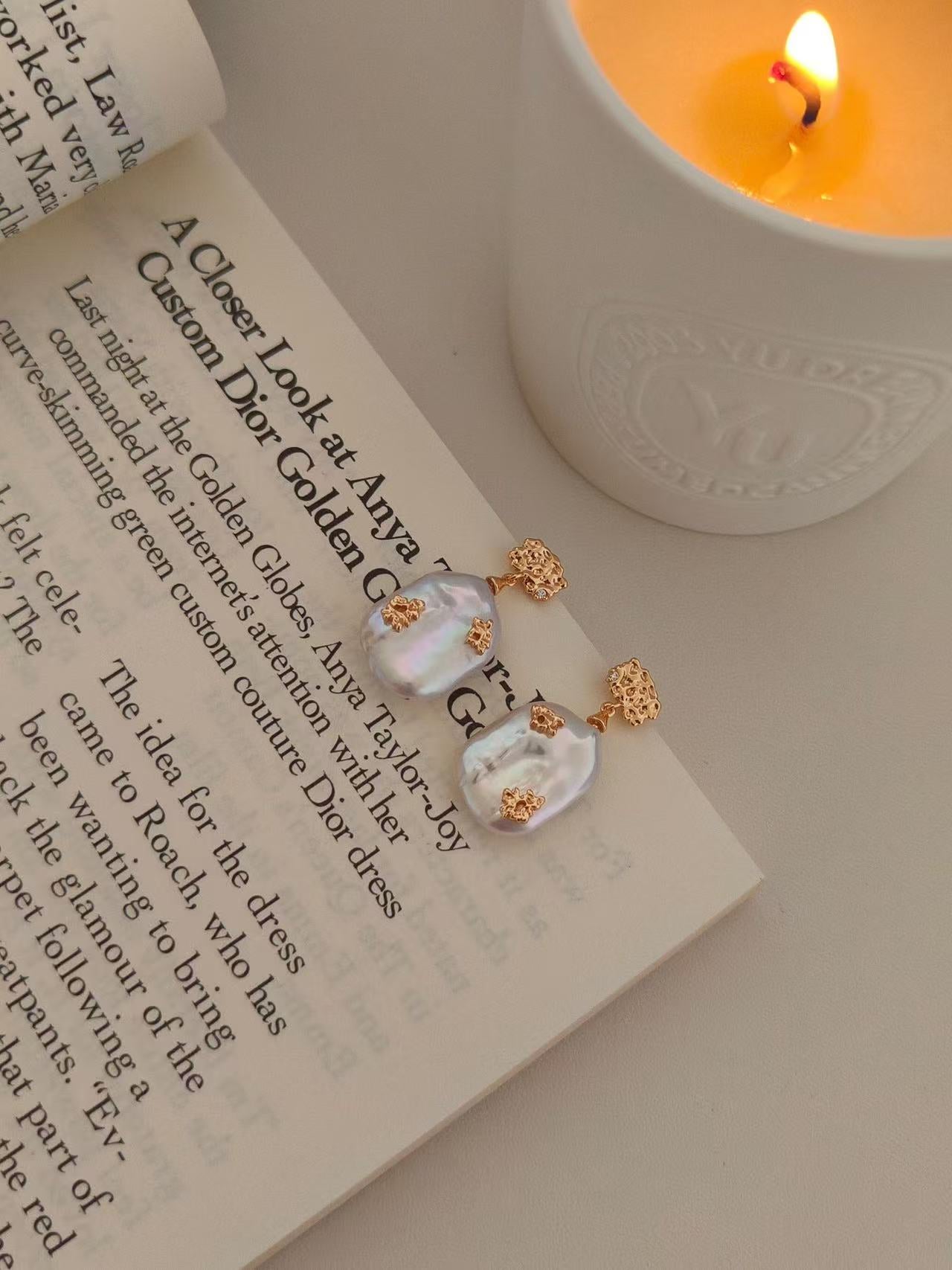 minimalist baroque pearl jewelry