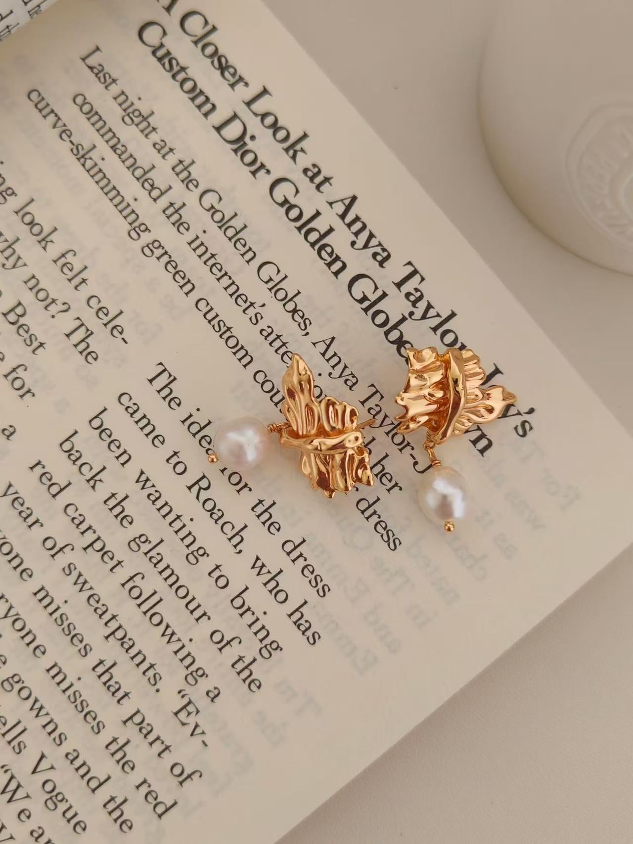 s925 silver pearl earrings
