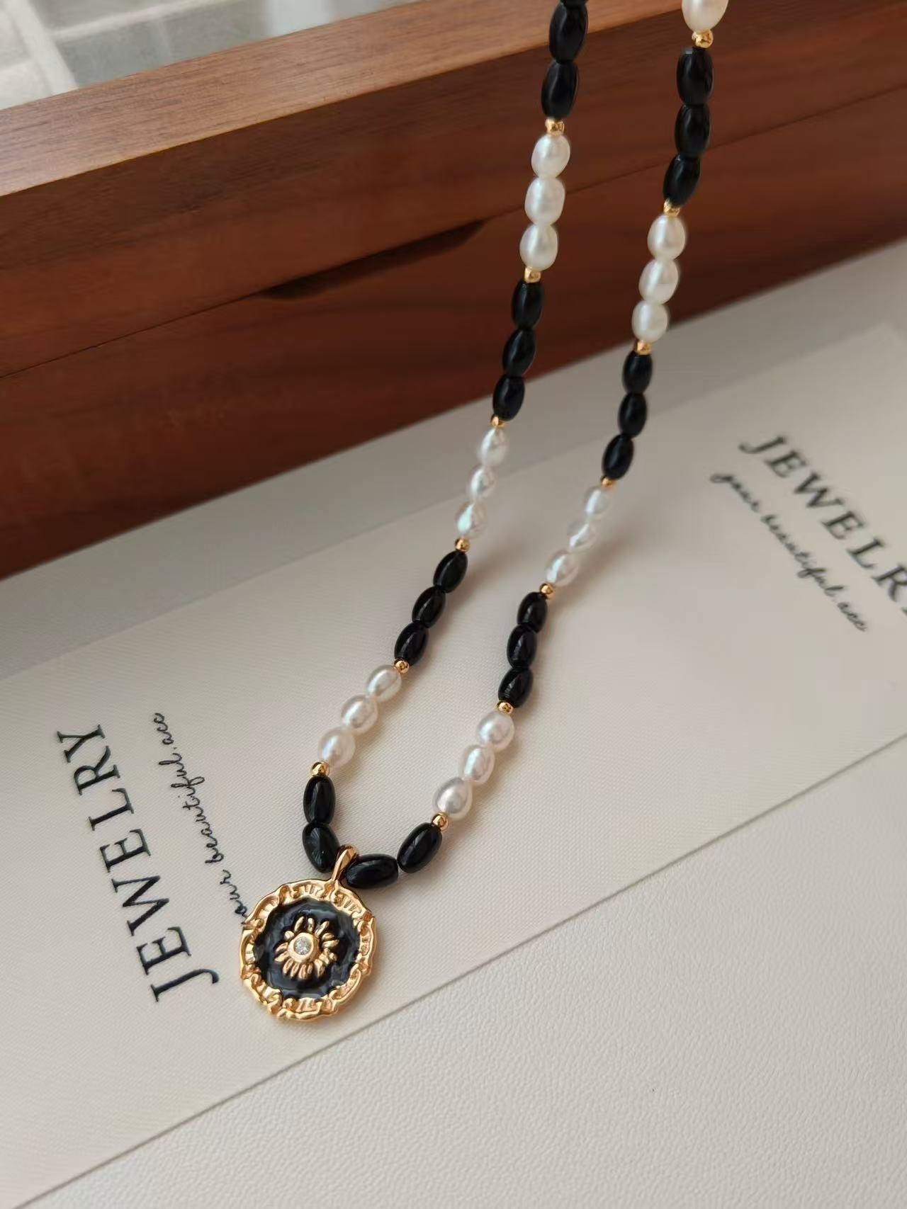 Tiger’s Eye & Pearl Necklace