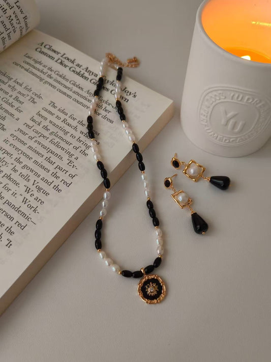 Tiger’s Eye & Pearl Necklace