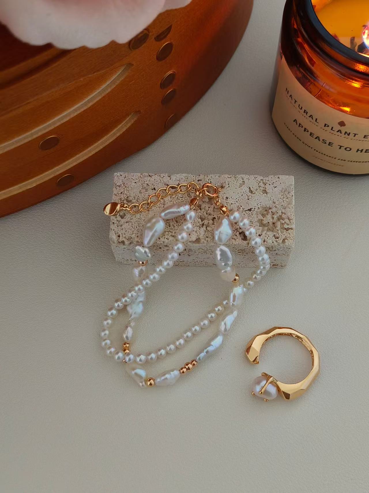 Layered Freshwater Pearl Bracelet