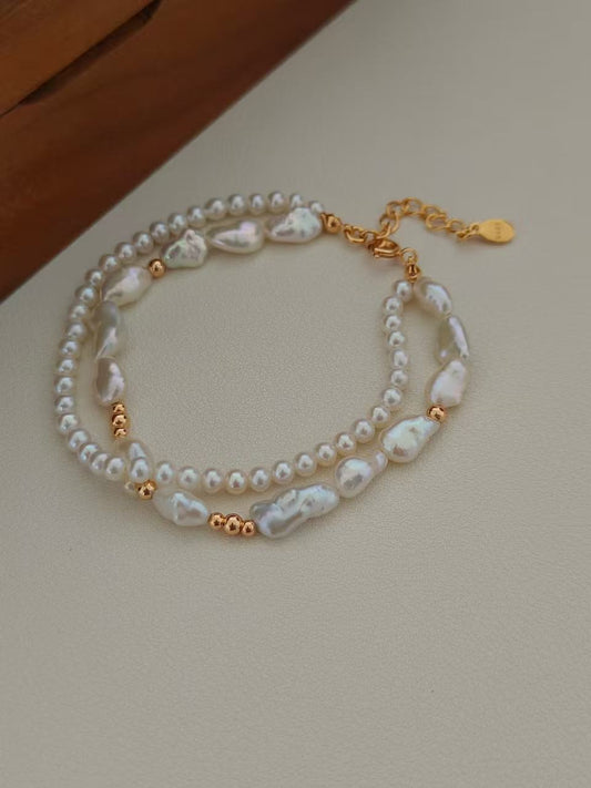 Layered Freshwater Pearl Bracelet
