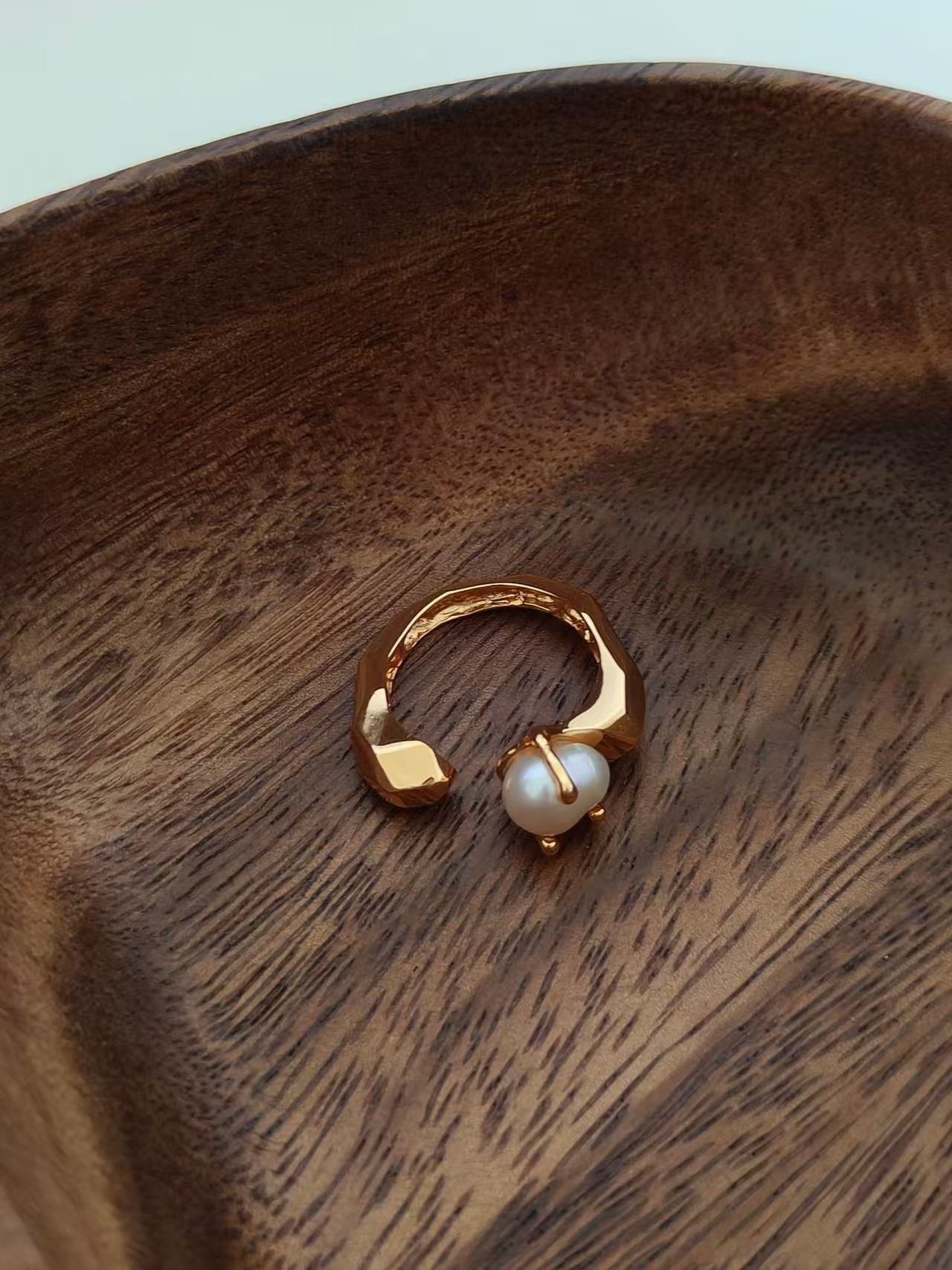 Freshwater Pearl Open Ring