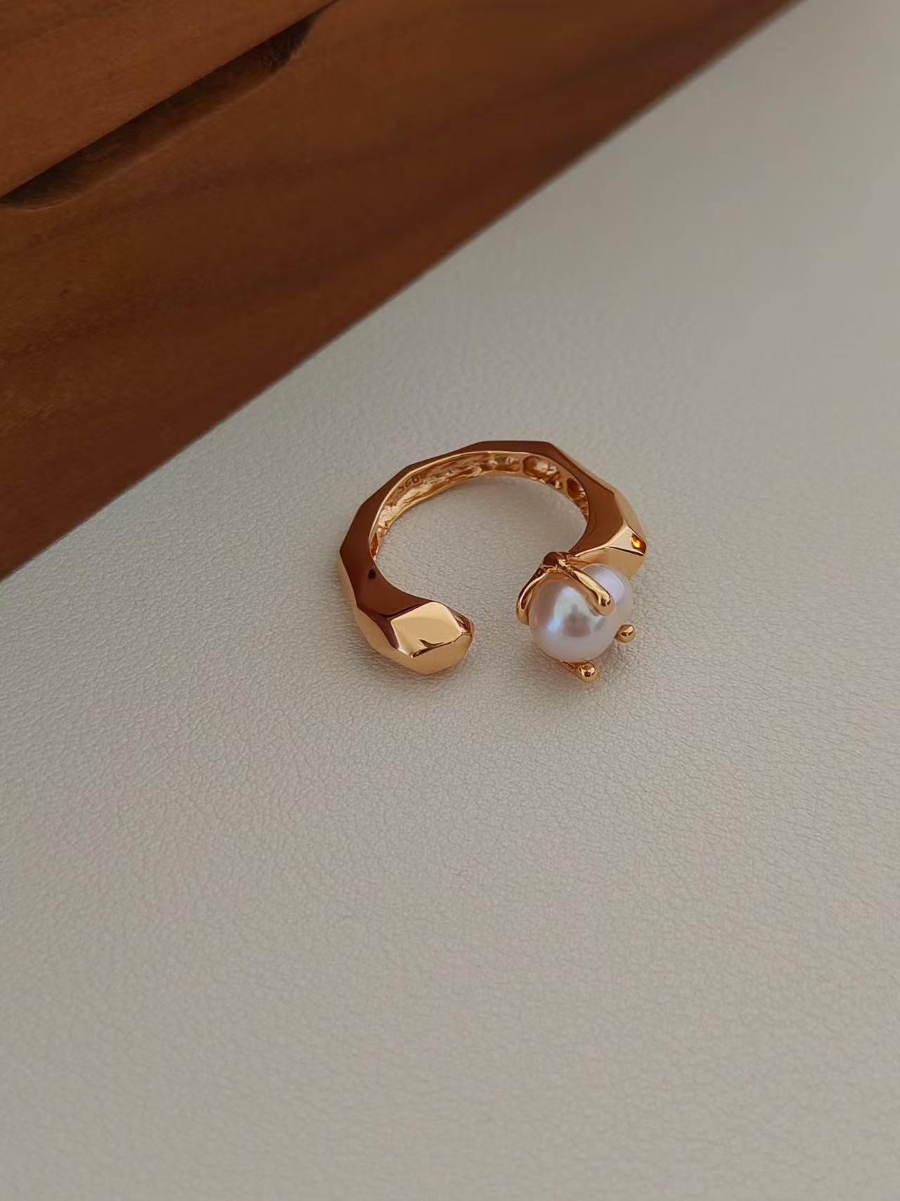 Freshwater Pearl Open Ring