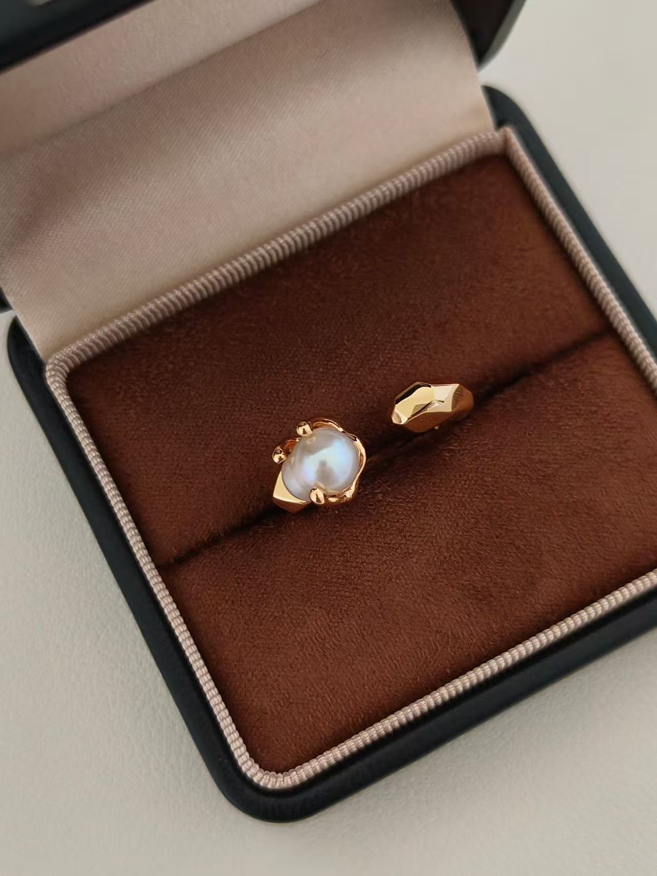 Freshwater Pearl Open Ring