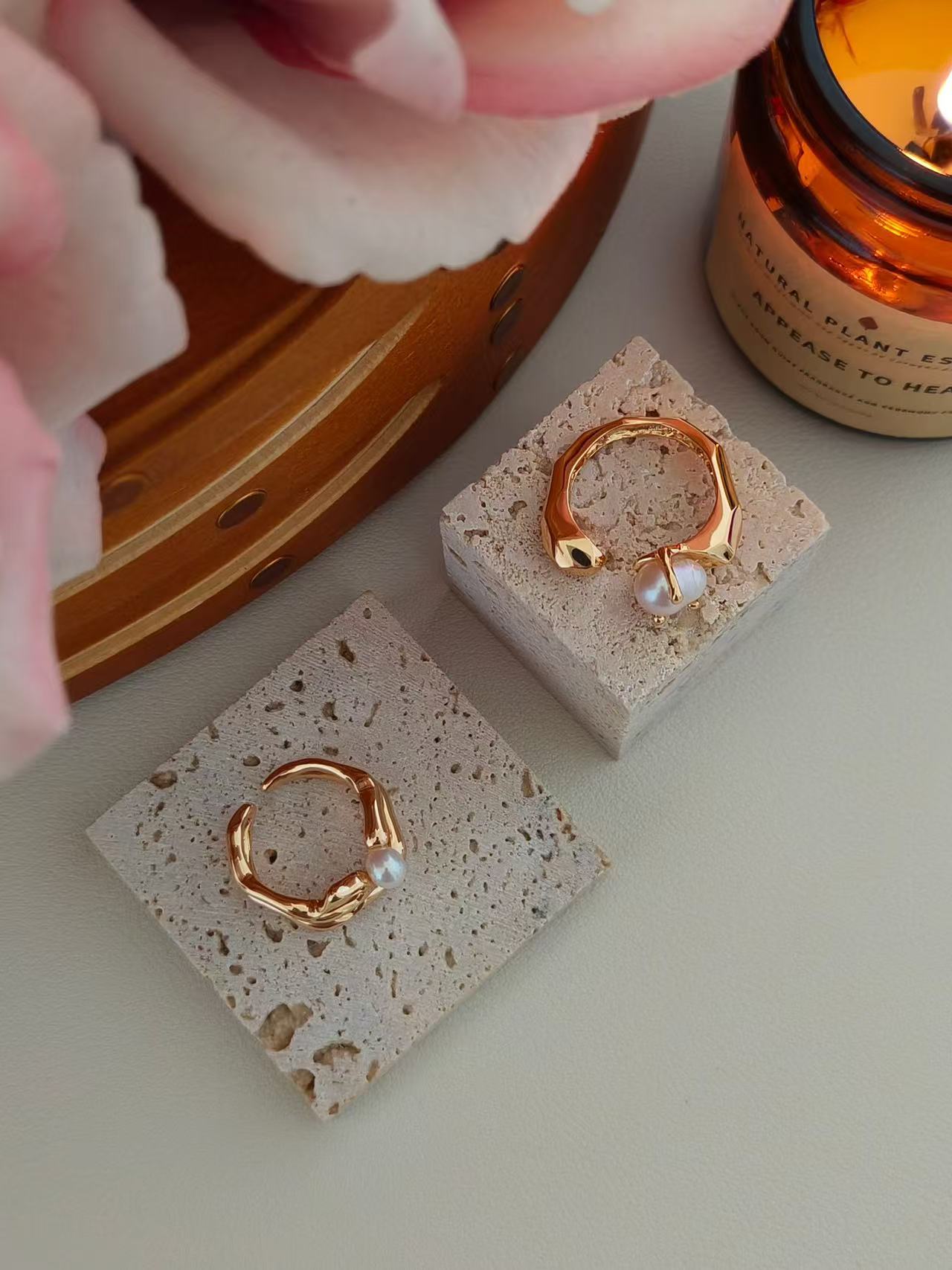 Freshwater Pearl Open Ring