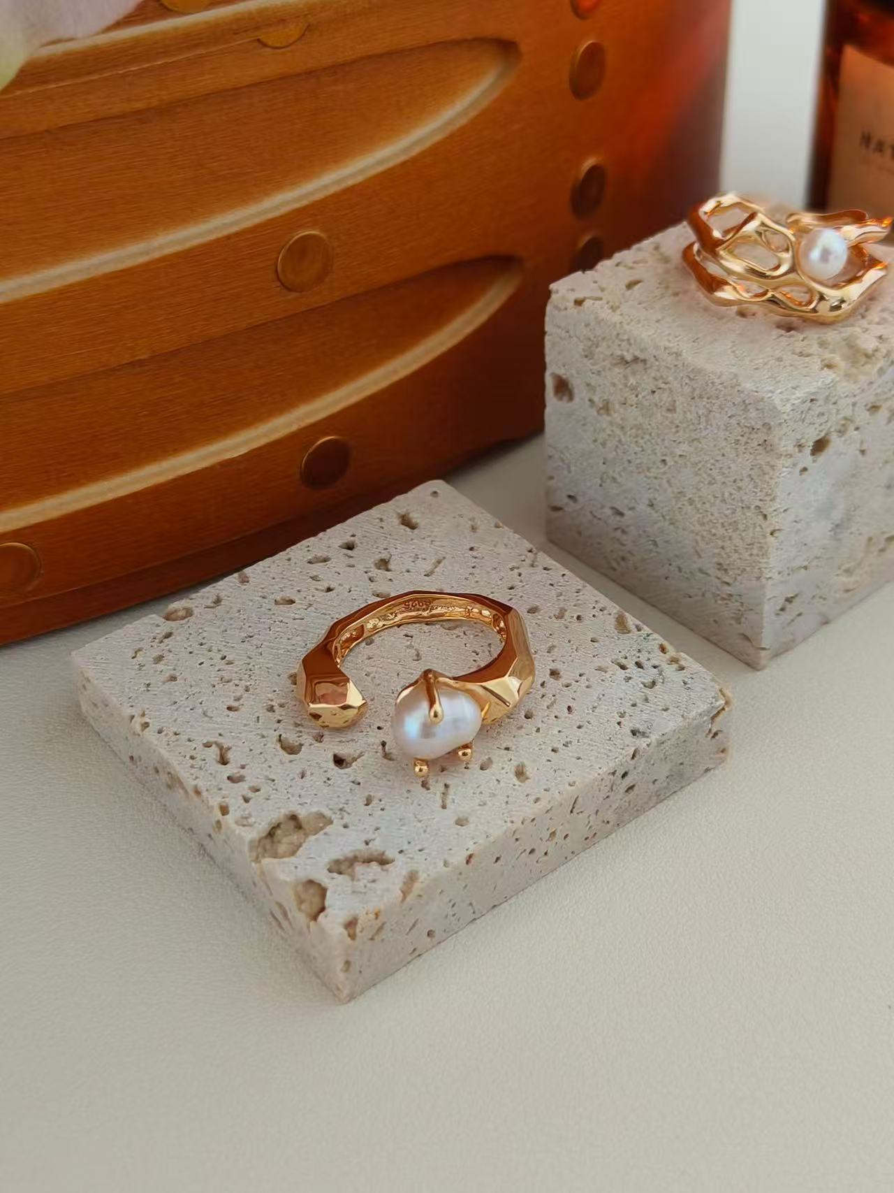 Freshwater Pearl Open Ring