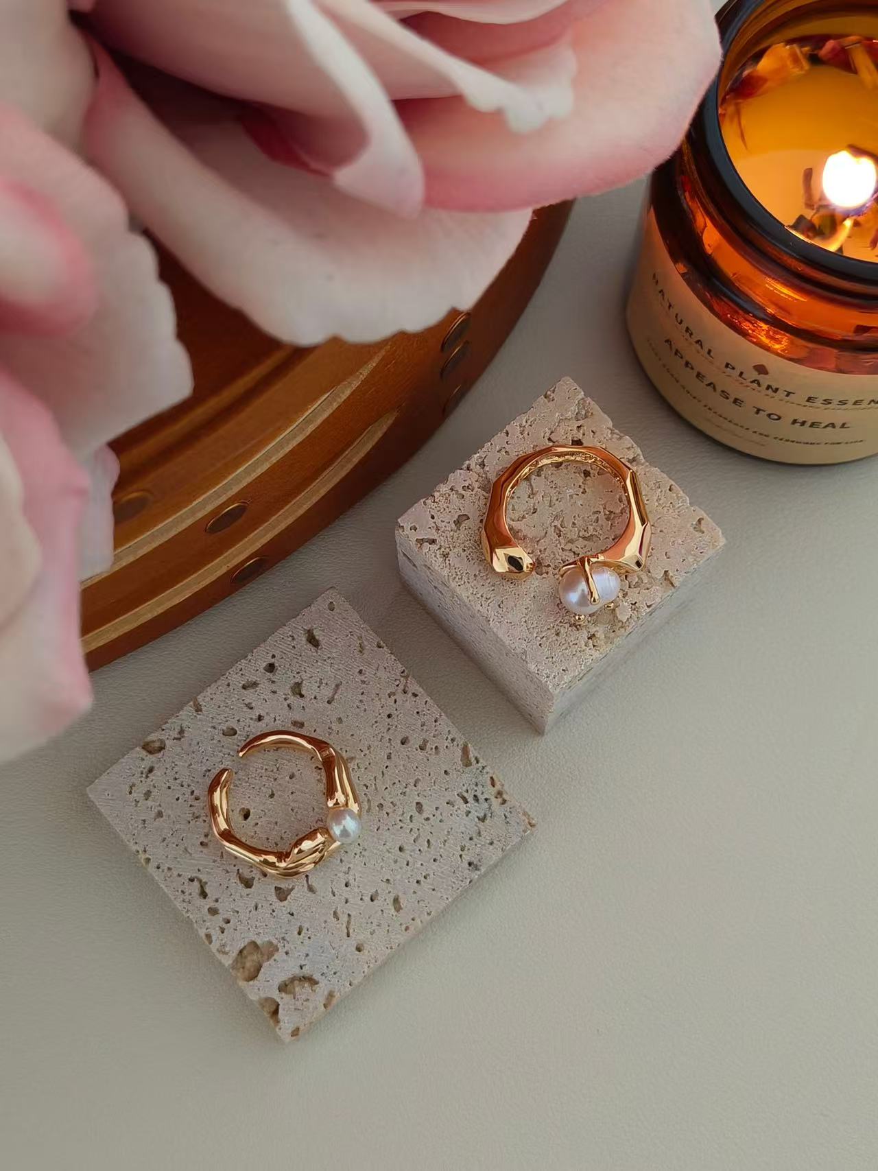 Freshwater Pearl Open Ring